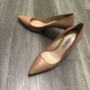 Classic Real Prada heels! Absolutely gorgeous nude shoes. Wore it few times
